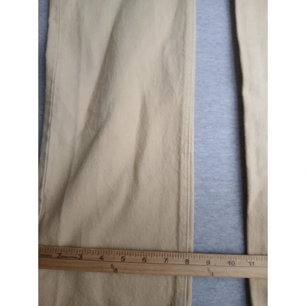 Levis 32x36 Jeans 501 Khaki Medium Wash Straight Leg Button Fly Western Cowboy